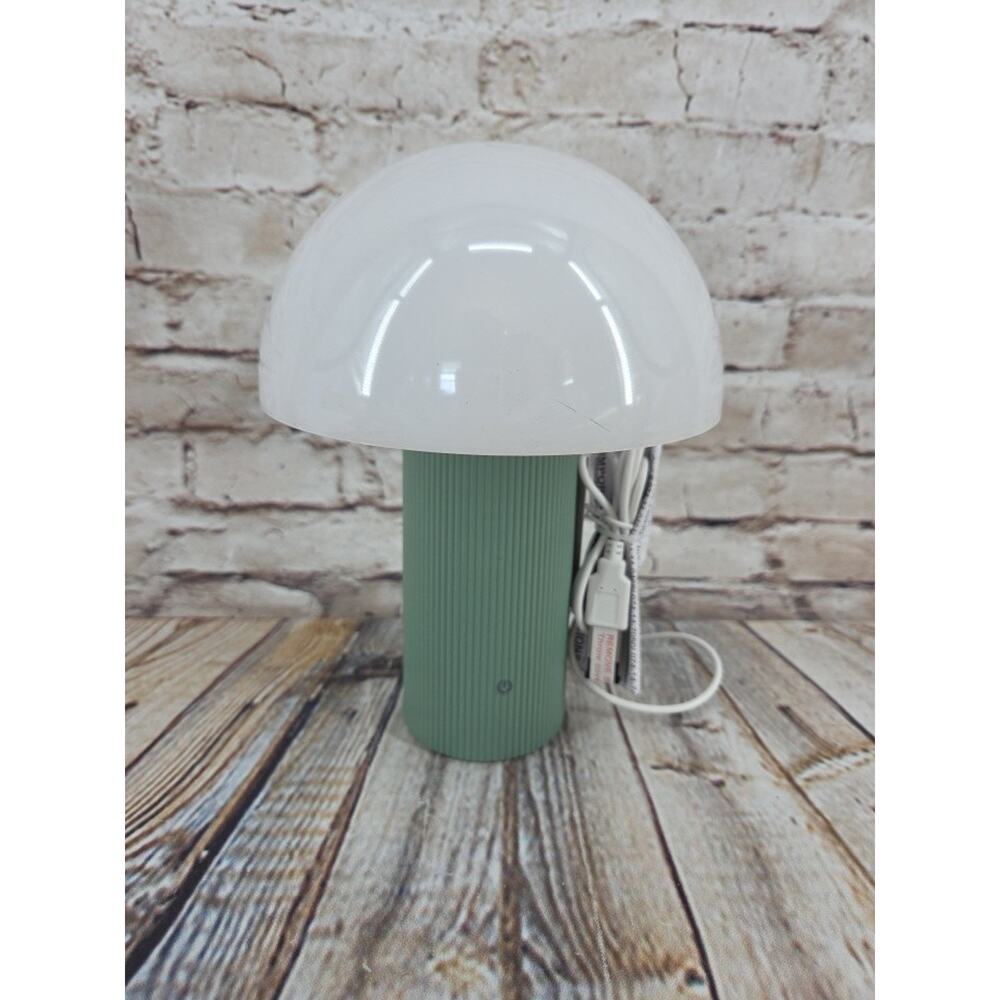 Room Essentials Mushroom Table Lamp Green Touch Lamp USB